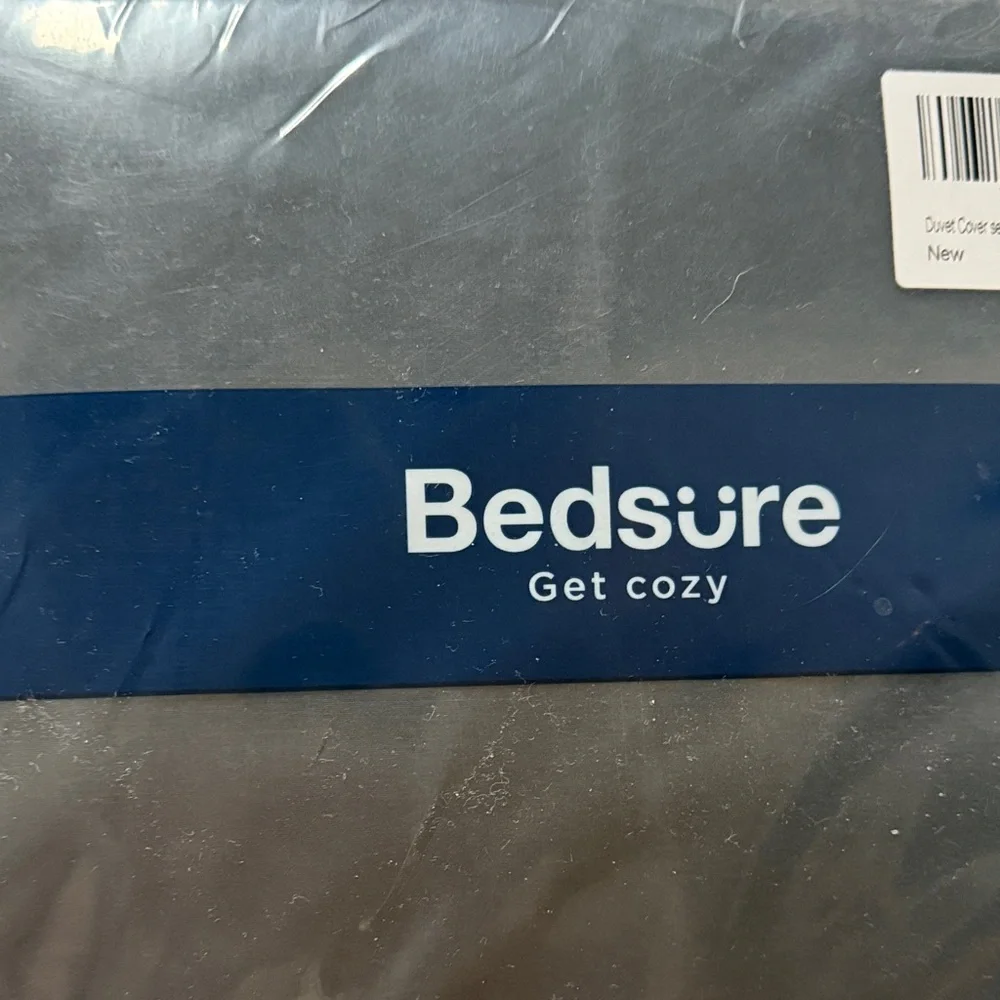 New Gray/Black Duvet Cover Full/Queen